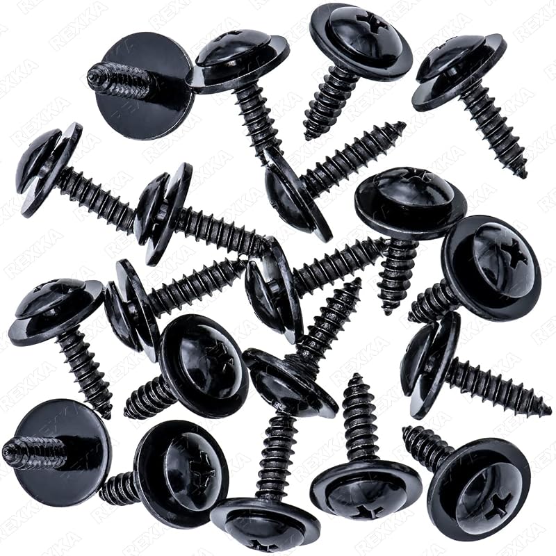 Parafuso Phillips para para-barro e proteção inferior Rexka Honda Acura – 20 unidades