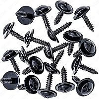 Vista 8 de Rexka 30 piezas Fender Liner Splash Shield Wheelhouse Liner Tornillo Phillips Truss Head Sems Compatible con Honda Acura BMW 90114-SE0-000 Accord