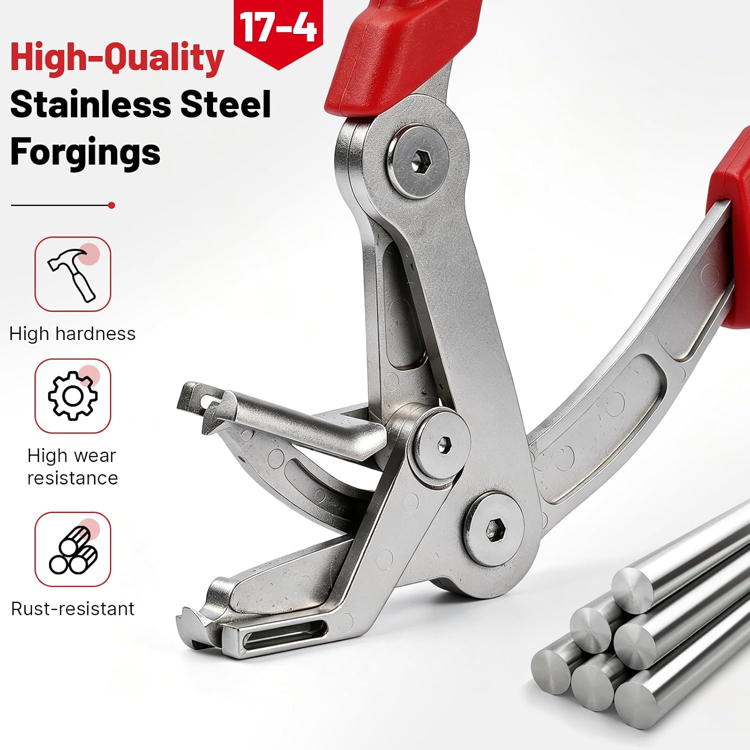 Car Clip Pliers, Auto Fastener Clip Removal Pliers for Push Pin & Door Trim, Plastic Fasteners Remover Without Damage, Trim Removal Tool for Car Clip Remover Kits