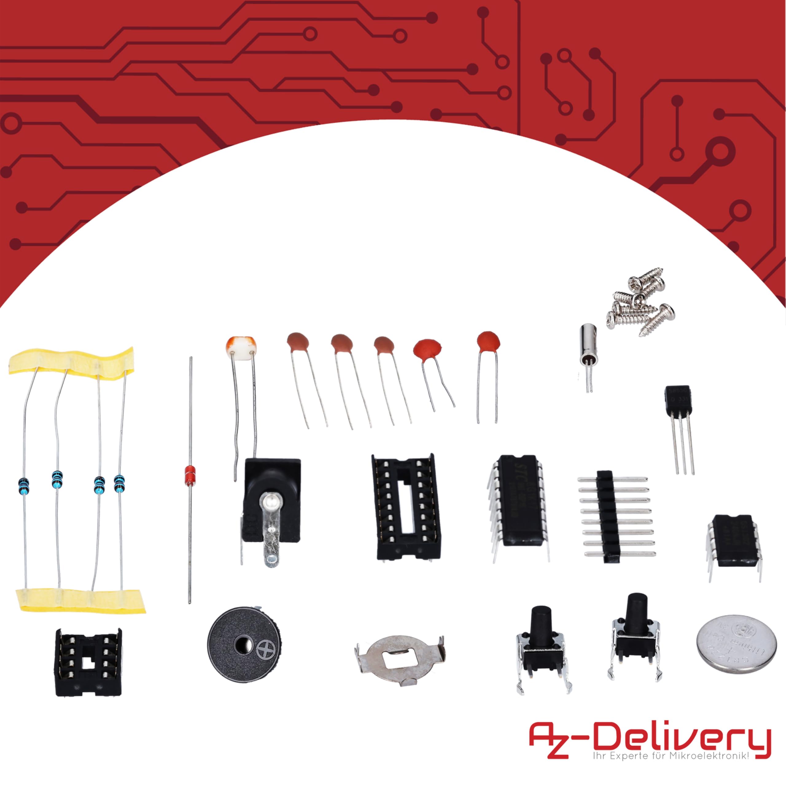 WHDTS Kit d'horloge numérique à 4 chiffres avec PCB pour la soudure et l' apprentissage de l'électronique avec instructions en anglais (français non garanti