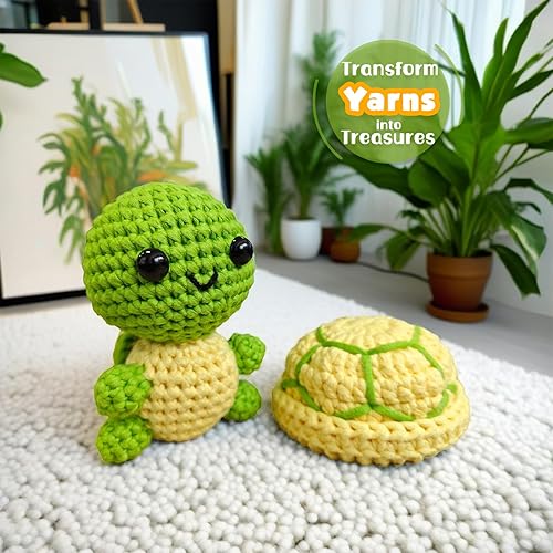 Miniatura 7 de Y-times Kit de ganchillo para principiantes con hilo suave, kit de ganchillo para principiantes con tutoriales en video paso a paso, kits de