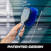 Vista 6 de VIKING Cepillo de rueda para llantas, cepillo de limpieza para neumáticos, gris, 10.3 x 3.3 x 3.8 pulgadas