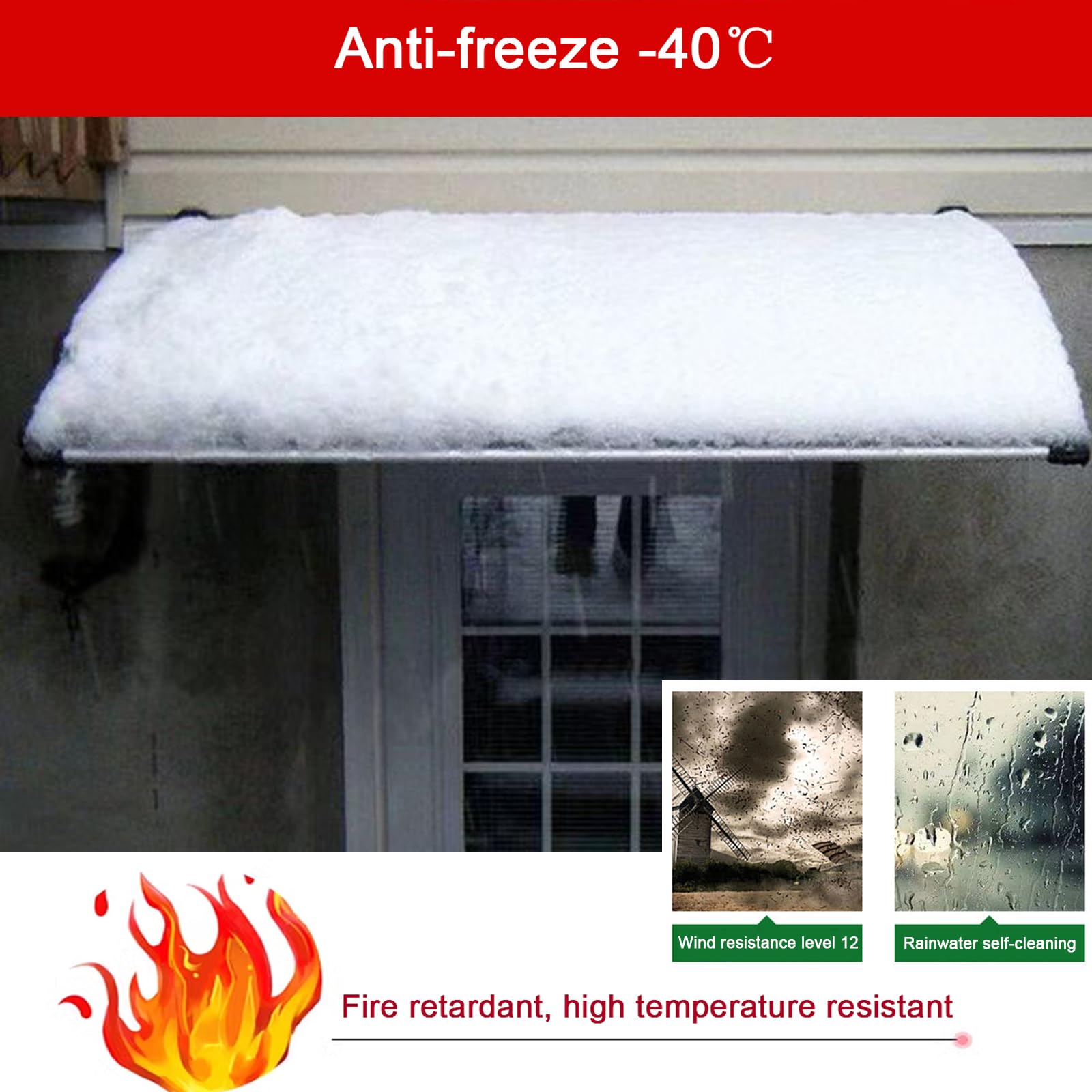 Pensilina Tettoia per Porta Balcone Esterno,Tenda da Veranda Pensilina in Policarbonato e Alluminio,Tettoia modulabile Protezione da Pioggia UV Esterna,Larghezza da 65 a 150 cm (65x230cm/26"x91")