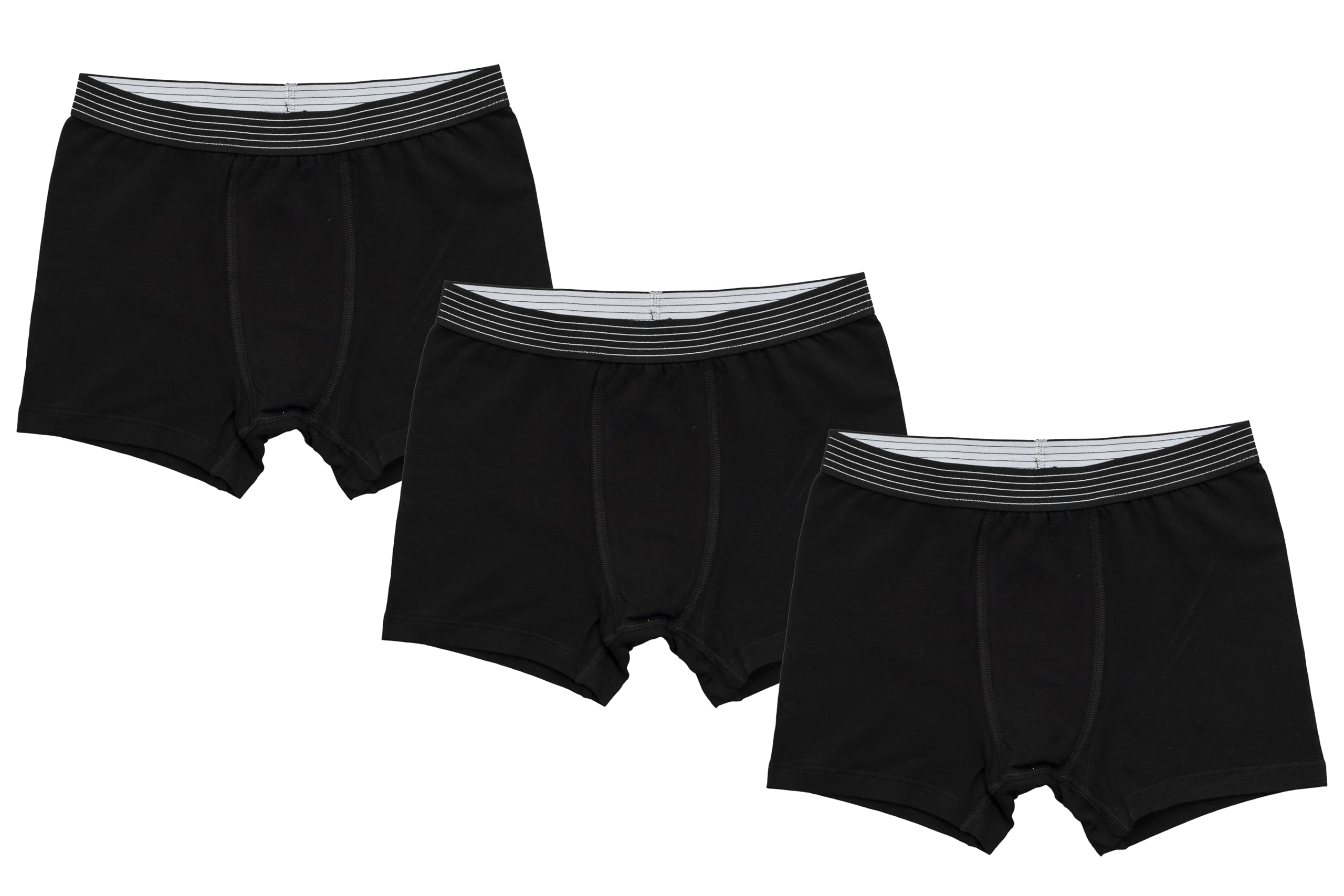 ORGANICKID Boys 100% Organic Cotton Underwear GOTS Certified Kids Toddler Boxer Briefs Pack of 3