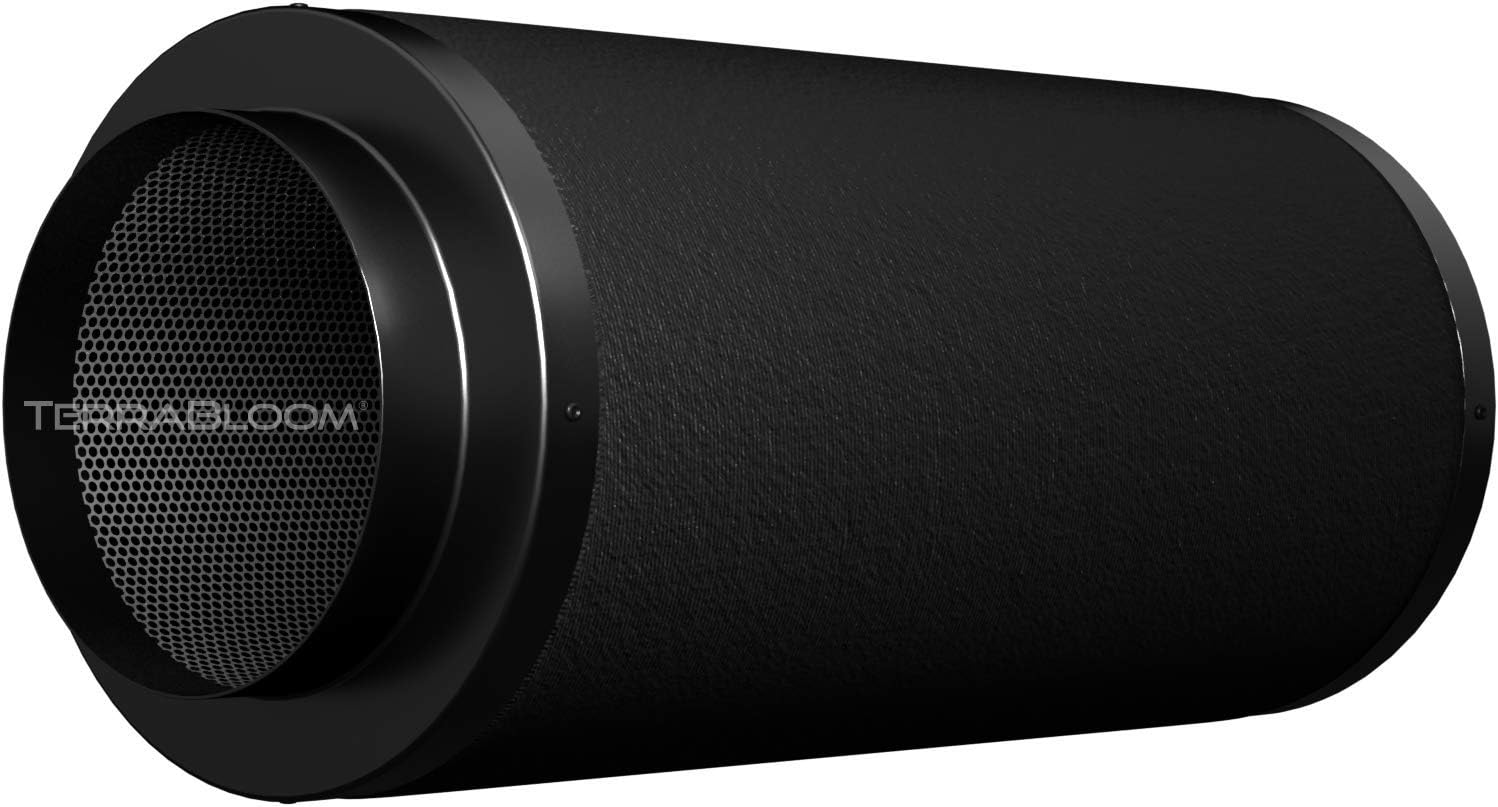 TerraBloom 10" x 24" Carbon Filter for Grow Tent - 46mm Charcoal Carbon Air Filter - Maximize Airflow with 1000 CFM - Premium Carbon Air Filter & Charcoal Filter for Homes & Commercial Applications