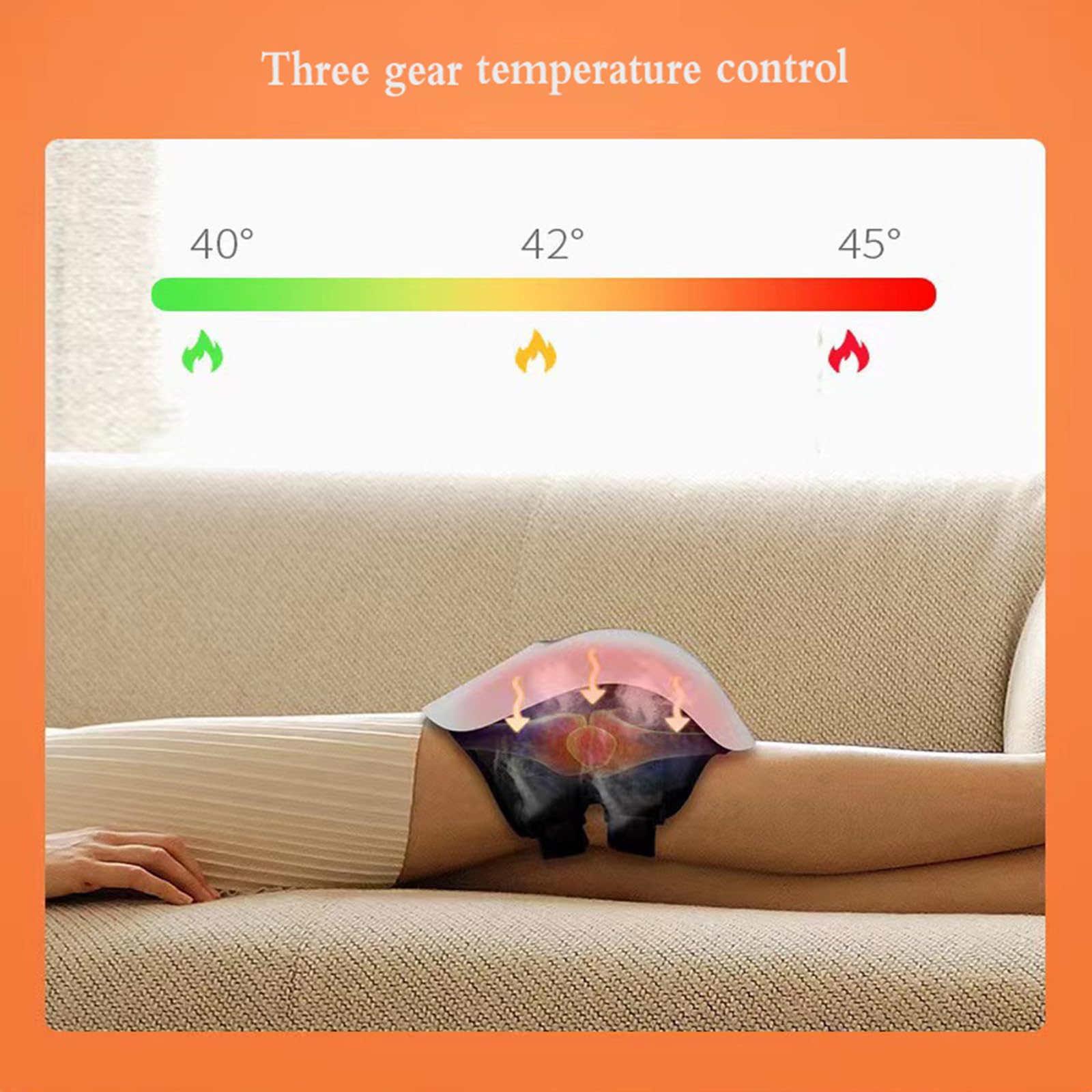 RIDAEX Rodillera eléctrica Calefacción Rodilla Masajeador Masaje Infrarrojo Calefacción Rodilla Masajeador