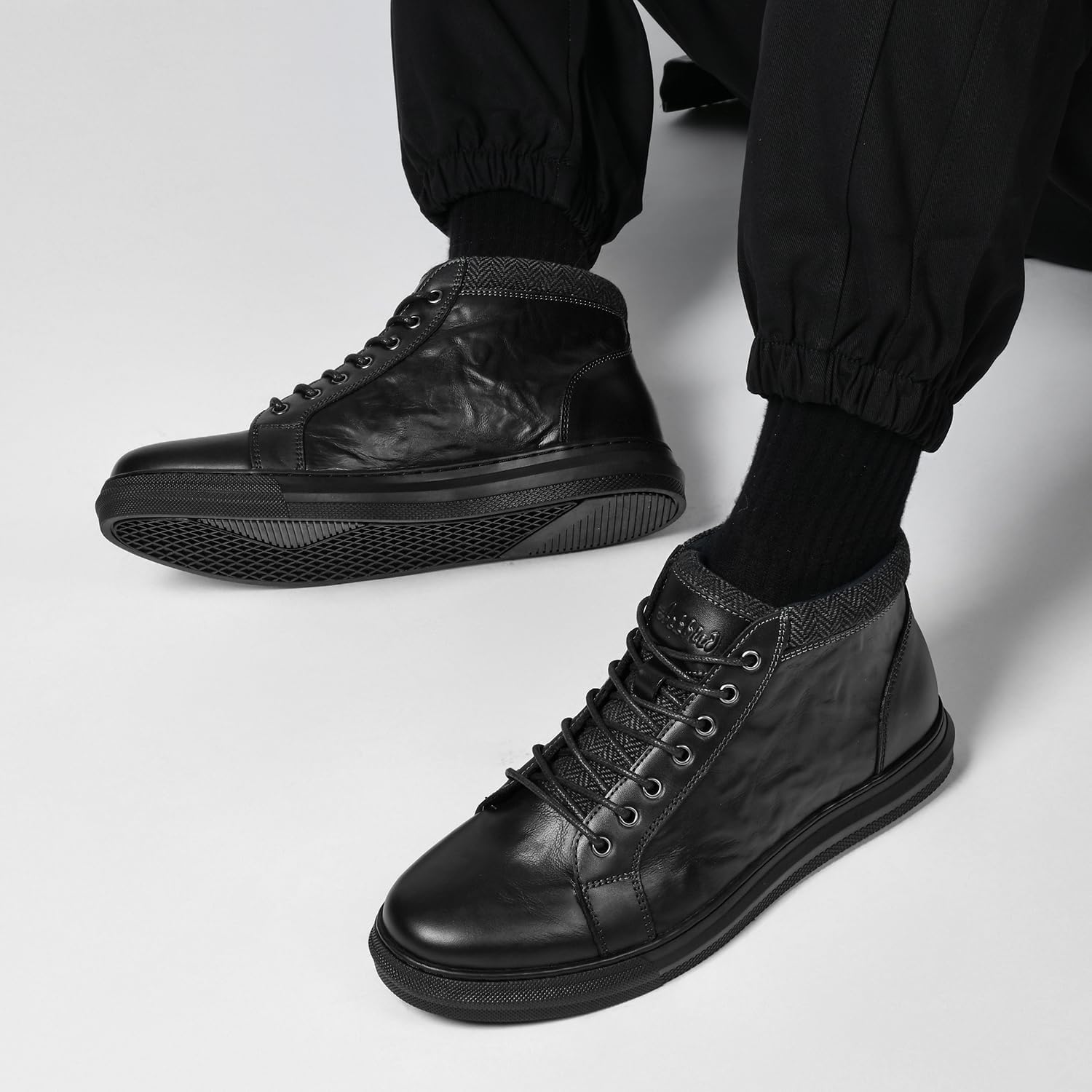 Arkbird Mens Leather Sneaker Fashion Classic Casual Chukka Ankle Boots for Men - Image 2