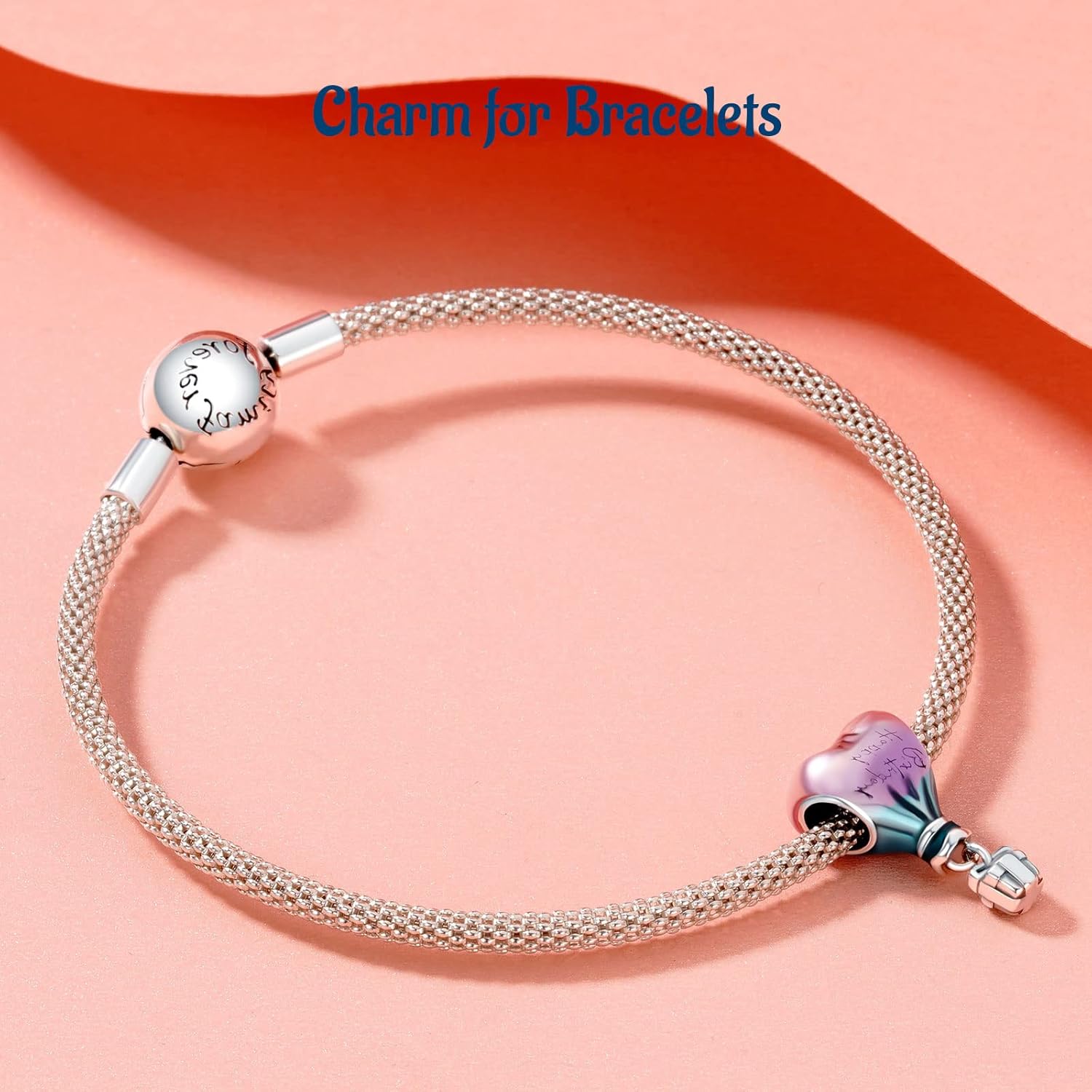 S925 Silver 14K Gold Plated Charm for Pandora Bracelet Necklace Women, Jewelry Gift, Valentines Mothers Day Christmas Birthday Anniversary, Mom Daughter Auntie Grandma Friend Wife Girlfriend - Image 5