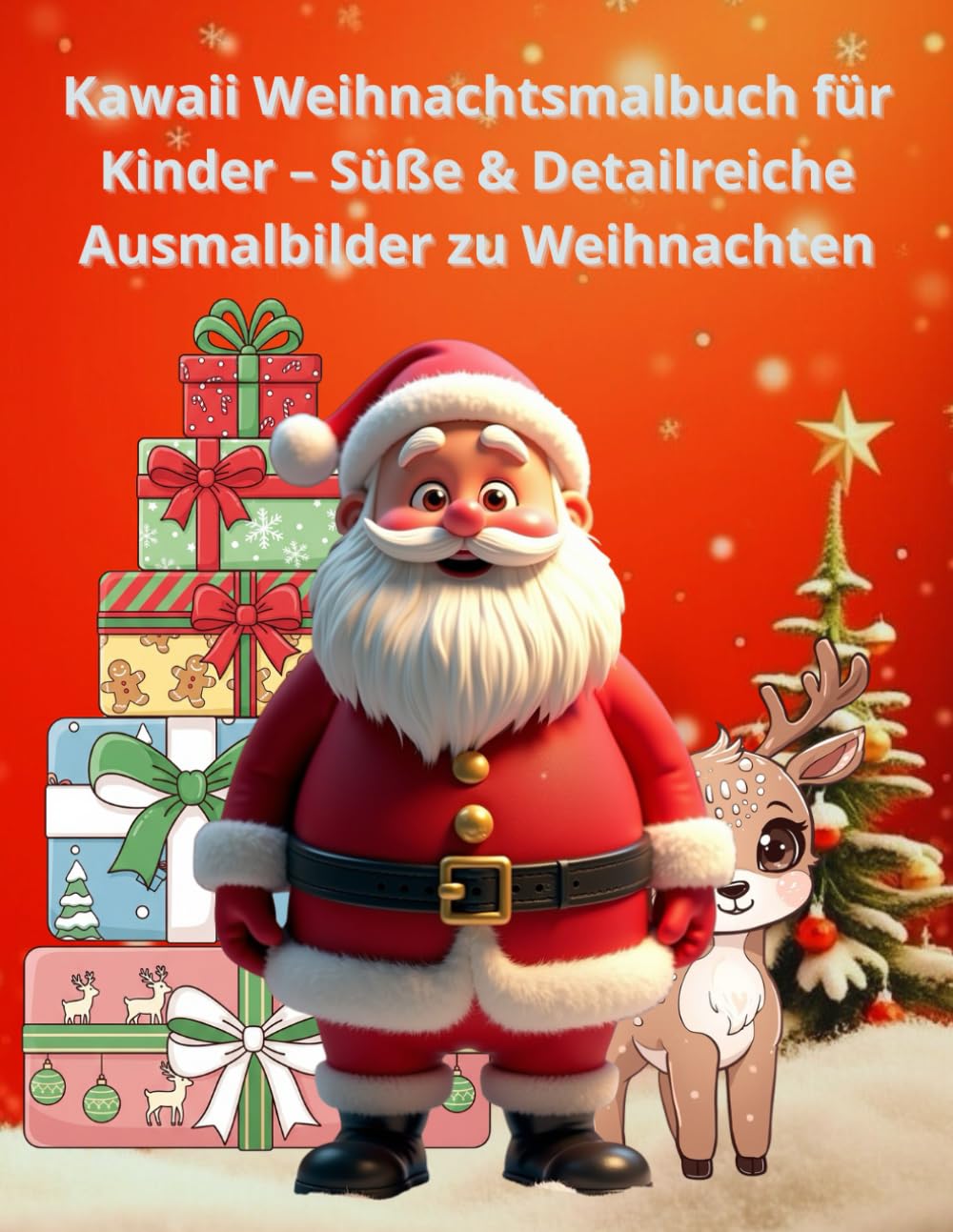 Kawaii Weihnachtsmalbuch für Kinder – Süße & Detailreiche Ausmalbilder zu Weihnachten: Niedliche Kawaii-Motive, winterliche Szenen & kreative Weihnachtsbilder zum Ausmalen für Kinder