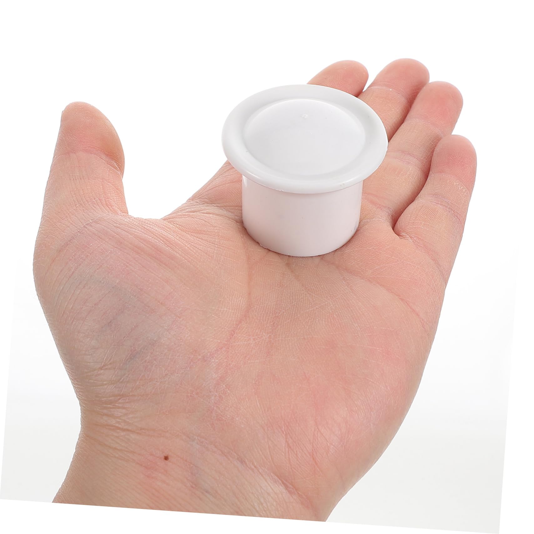 Embout Décoratif pour Tringle à Rideaux Blanc 95 Pcs en Plastique