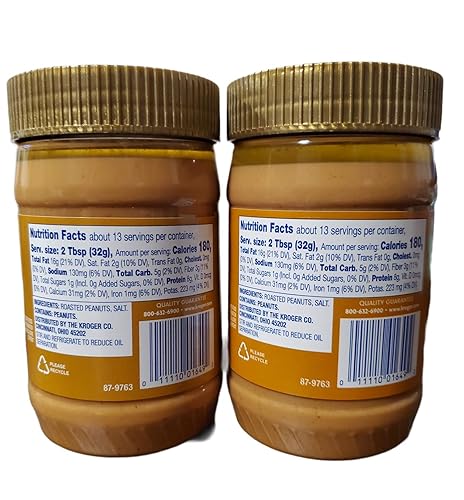 Miniatura 3 de Kroger Mantequilla de maní cremosa natural de 15 oz (paquete de 2)