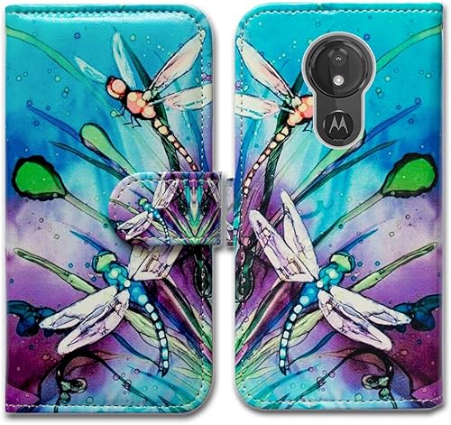 Miniatura 9 de Funda para Moto G7 PowerMoto G7 Supra, Plum Blossom Funda de cuero con tapa para ranura para tarjeta Soporte Soporte para Motorola Moto G7 Power