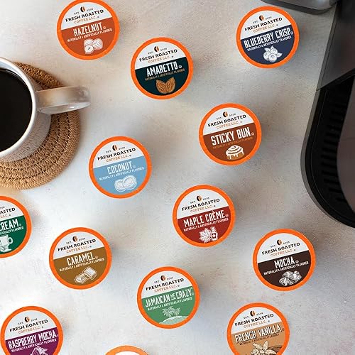 Miniatura 267 de Fresh Roasted Coffee, Peaberry de Tanzania, tostado ligero, Kosher, compatible con K-Cup, 24 cápsulas