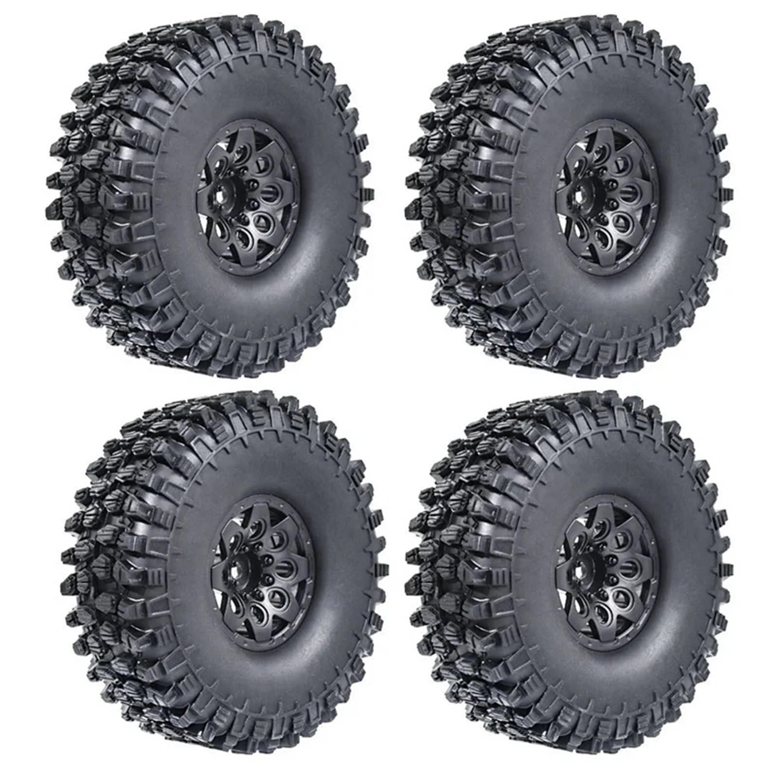 Neumáticos RC para Traxxas TRX-4 para D90 para Axial SCX10 II para Redcat 120Mm 1,9 Juego De Neumáticos Llanta Beadlock para Coche Trepador Control Remoto 1/10