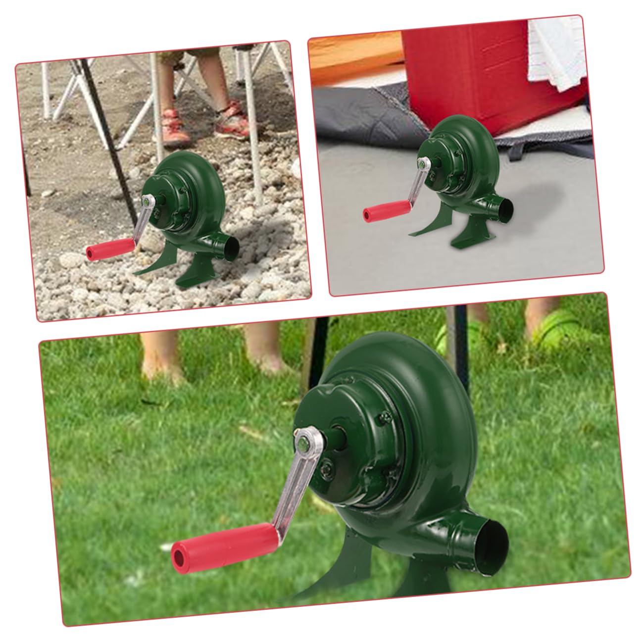 UPKOCH Soplador Pequeño de Mano Ventilador para Barbacoa Herramienta Portátil de Aire para Exteriores Camping y Uso Doméstico Soplador de Aire para Fuego