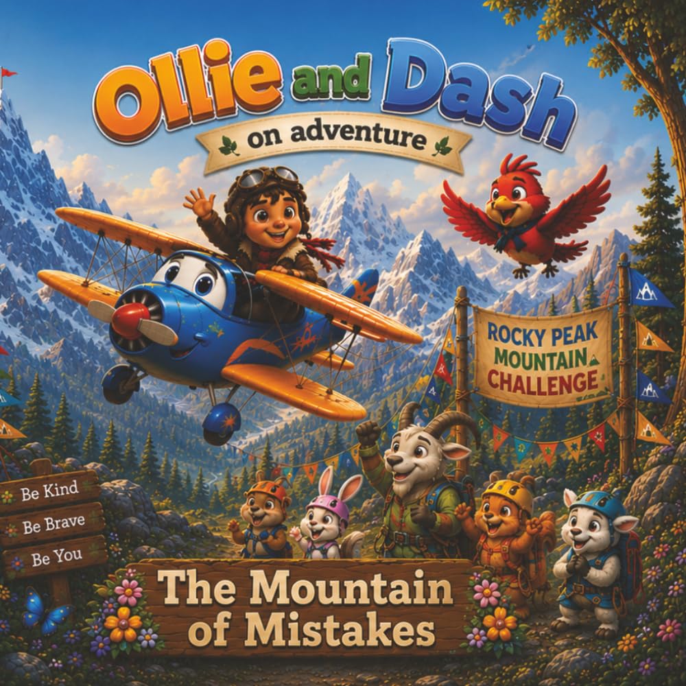 Ollie & Dash and the Mountain of Mistakes: A Heartwarming Adventure About Confidence, Perseverance, and Learning from Mistakes (Ollie & Dash On Adventure)