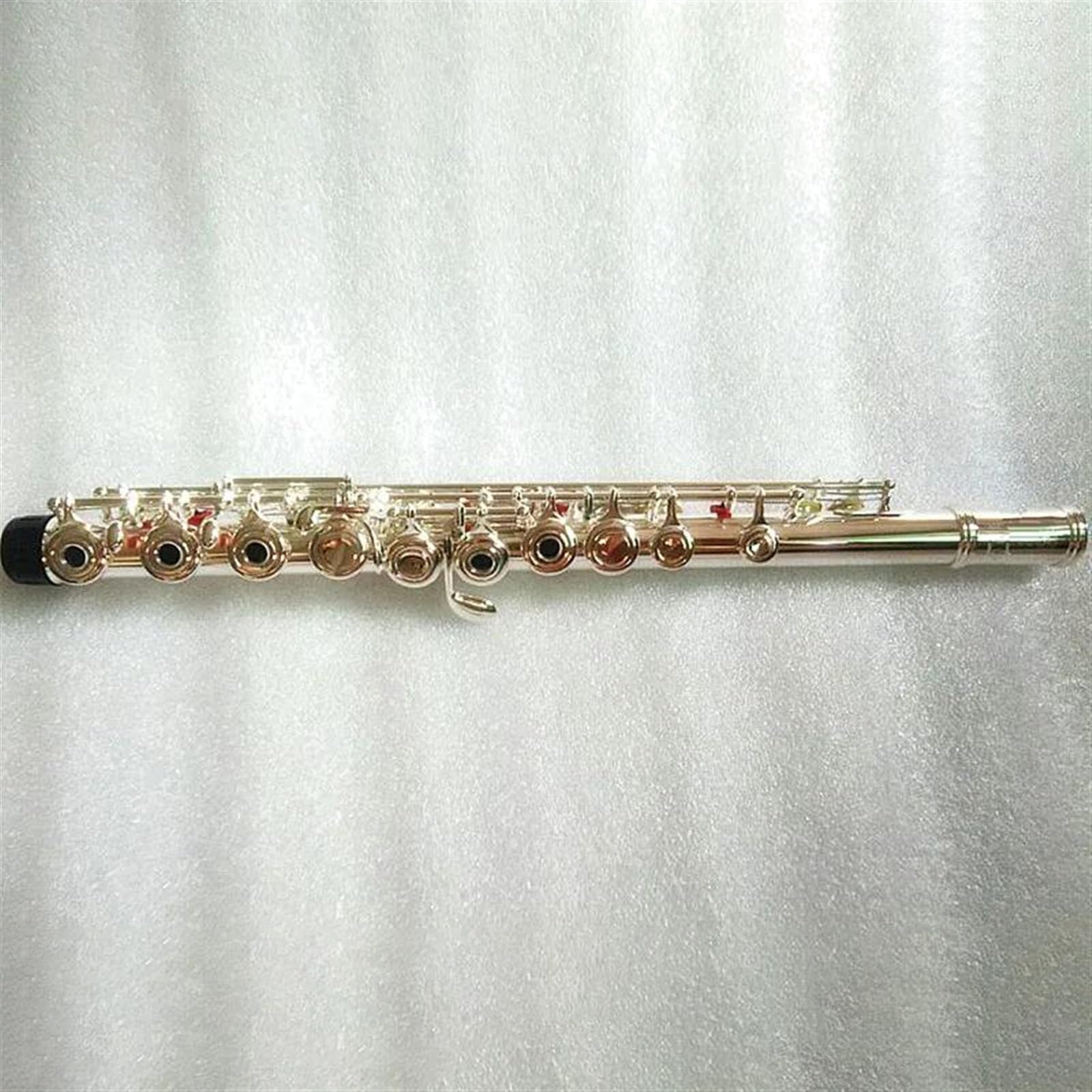 Bocchino Per Flauto In Argento Placcato Argento Con Chiave E A 17 Fori Con Foro Aperto C Tune Flauto Traverso per Principiante