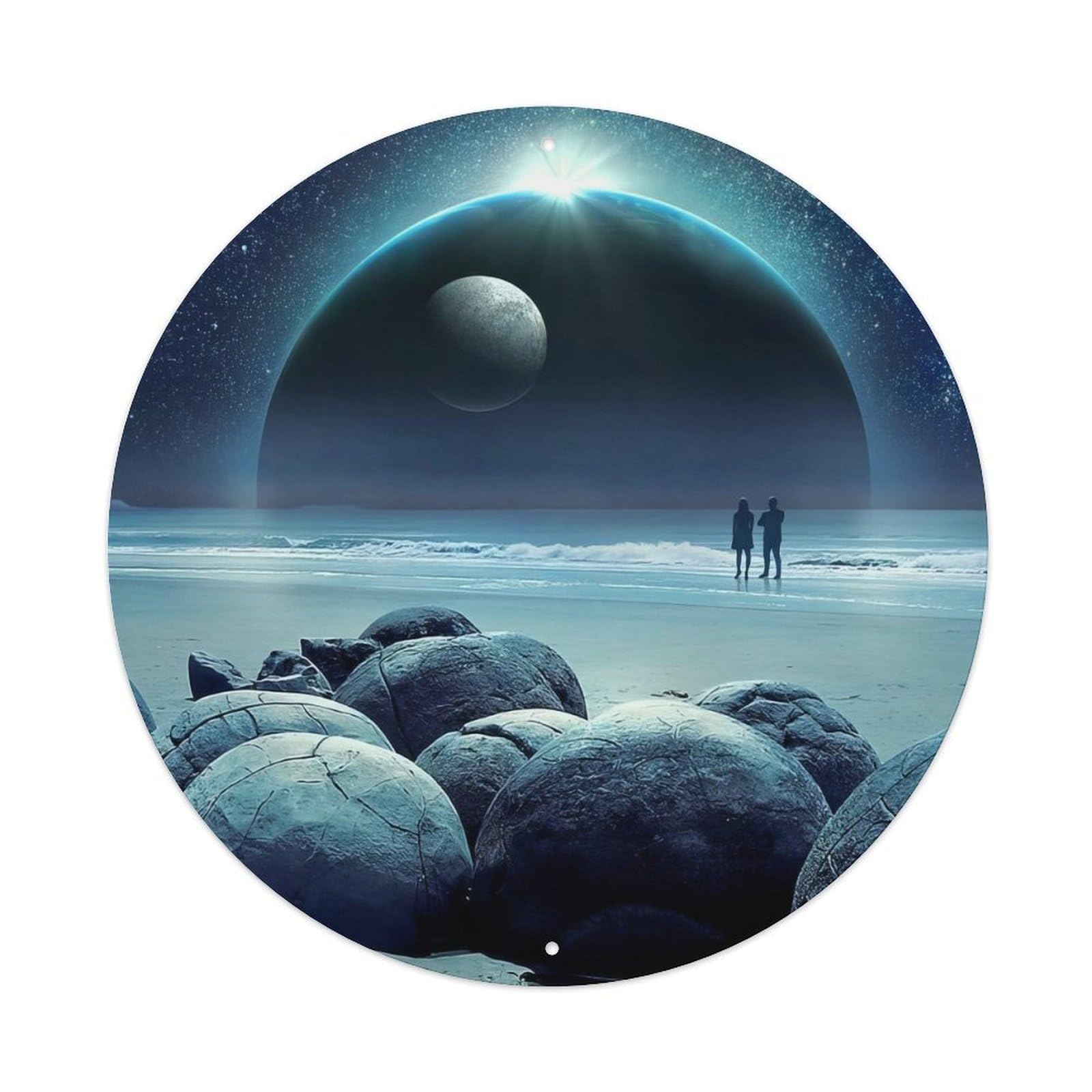 Space Black Holes in The Galaxy Vintage Metal Tin Sign Plaque