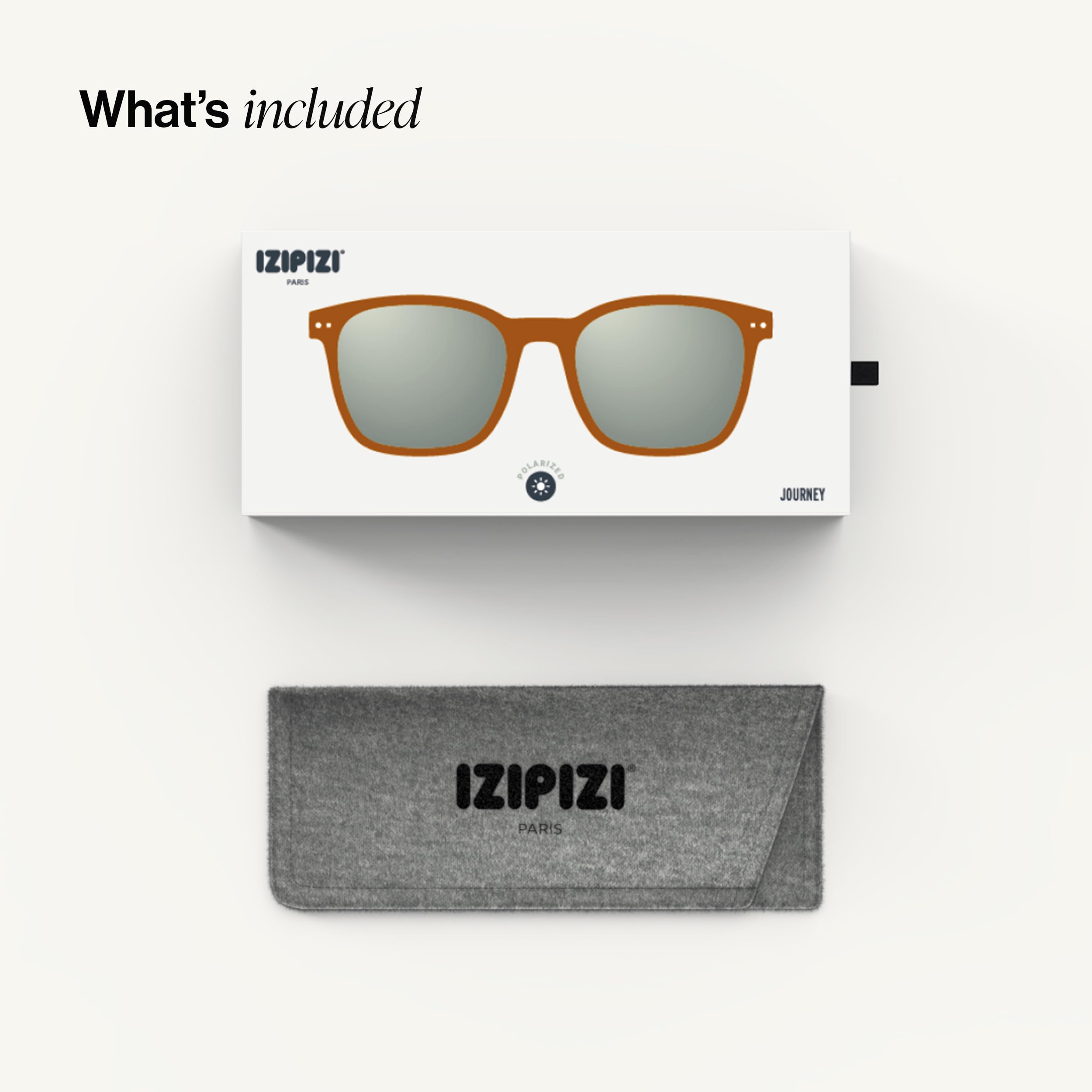 IZIPIZI Unisex Journey Hazel okulary przeciwsłoneczne, regularne