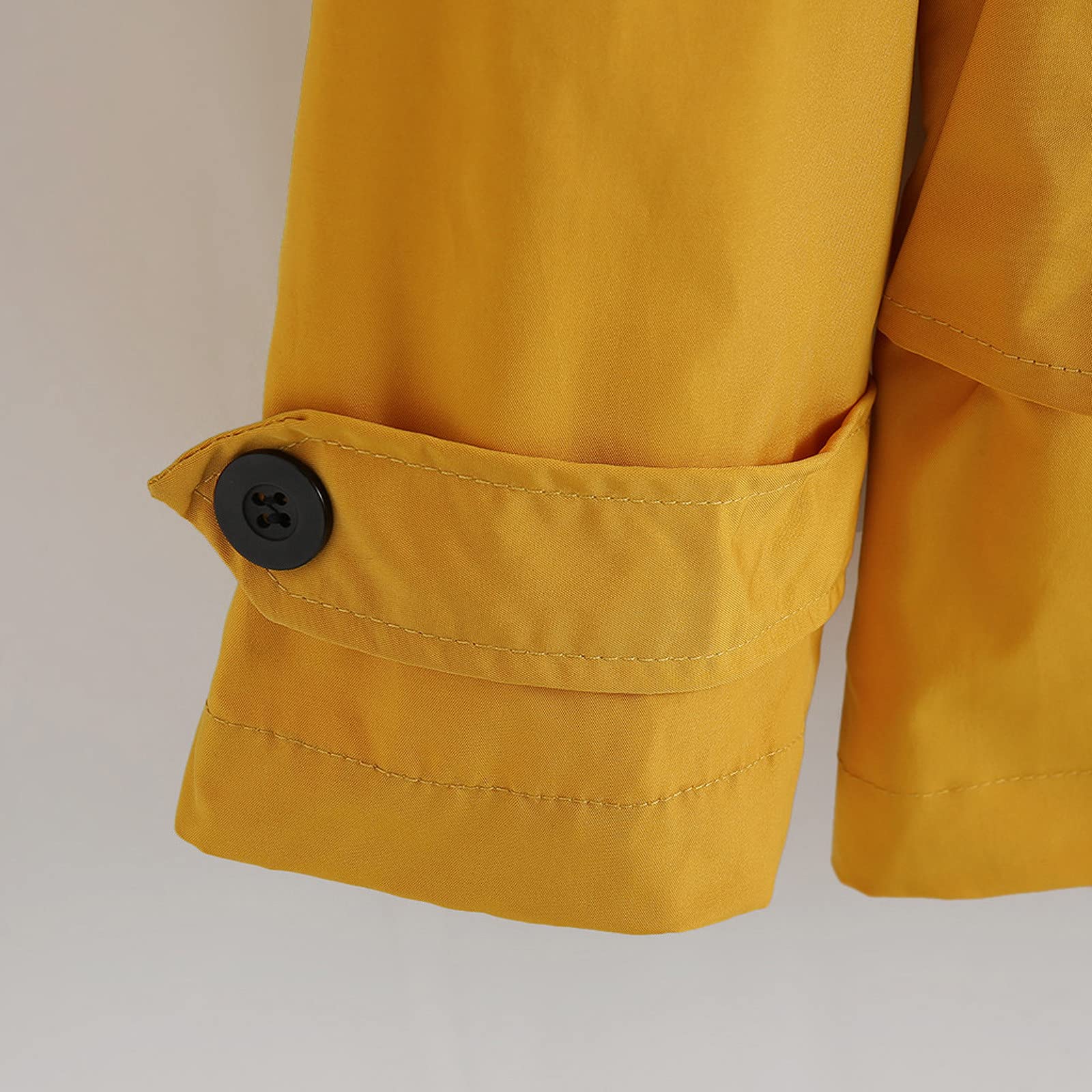 Chubasquero para mujer, impermeable, a prueba de viento, funcional, tallas grandes, negra, softshell, amarilla, entretiempo, chaqueta ligera con capucha para primavera, otoño, para senderismo