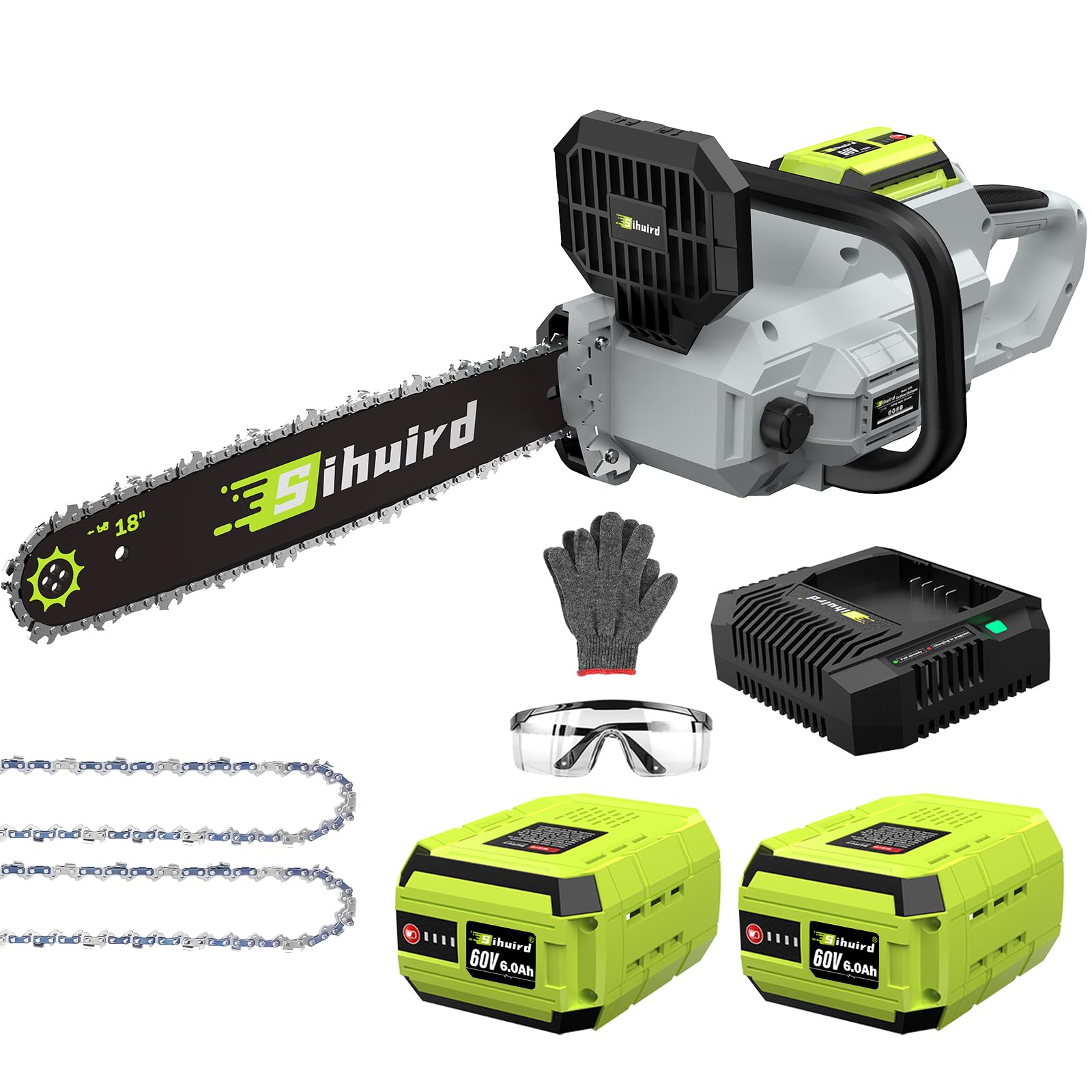 Sihuird 60V Cordless Chainsaw