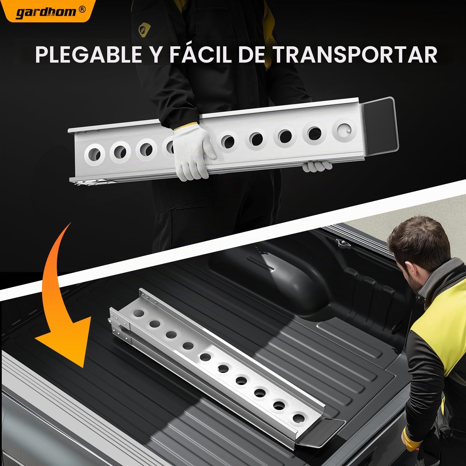 FACHNUO Rampa plegable para motocicleta Dirt Bike de aluminio, capacidad de carga 200 kg, rampa de carga para motocicleta para maleteros de automóviles, camionetas y camiones