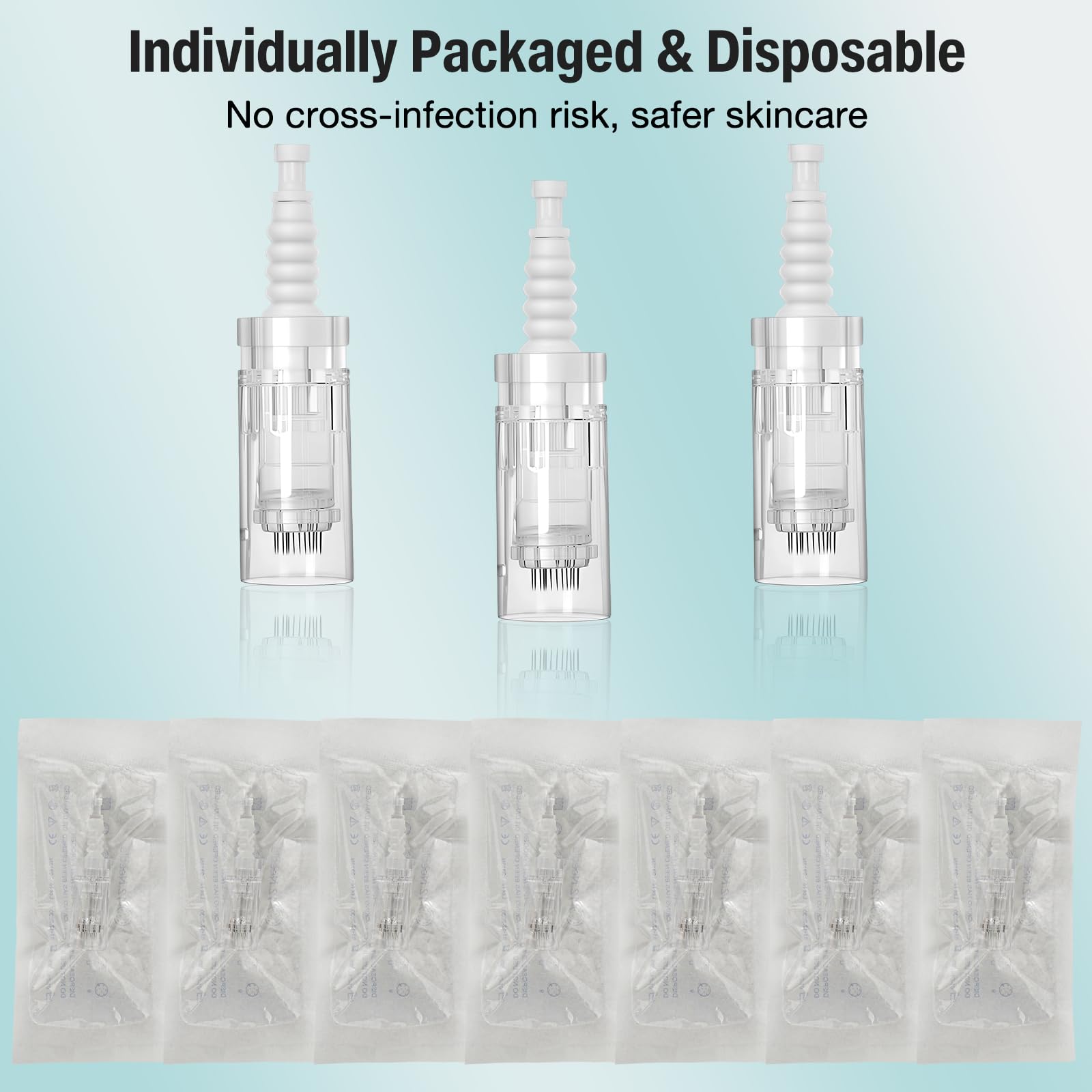 30 aghi di ricambio per microneedling, 12 pin micro nano aghi per modello universale compatibilità con Micro Derma Pen Microneedling, per il ripristino della pelle