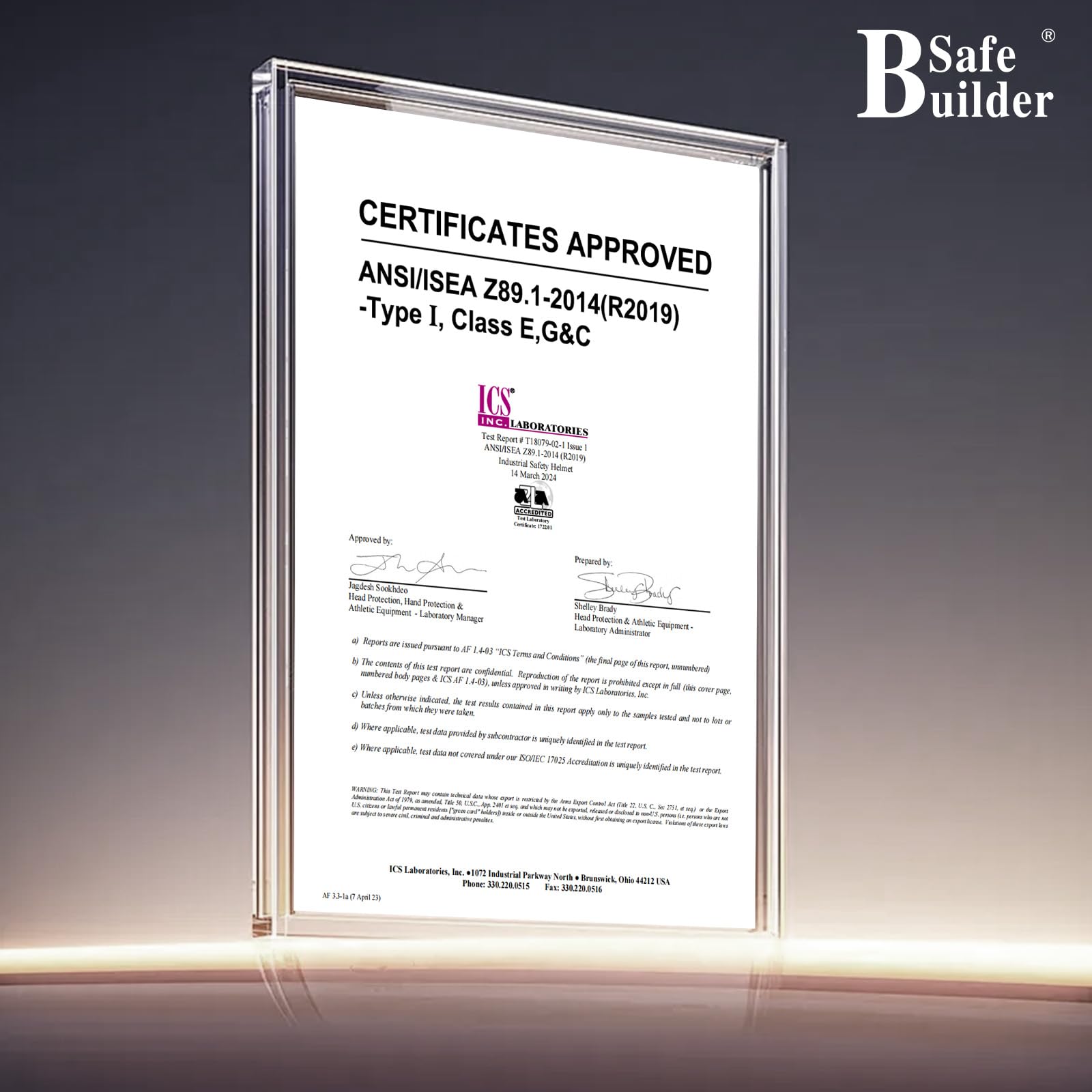 SAFEBUILDER G1E Casque de sécurité à large bord ANSI classe E en polyéthylène haute densité Protection de la tête industrielle