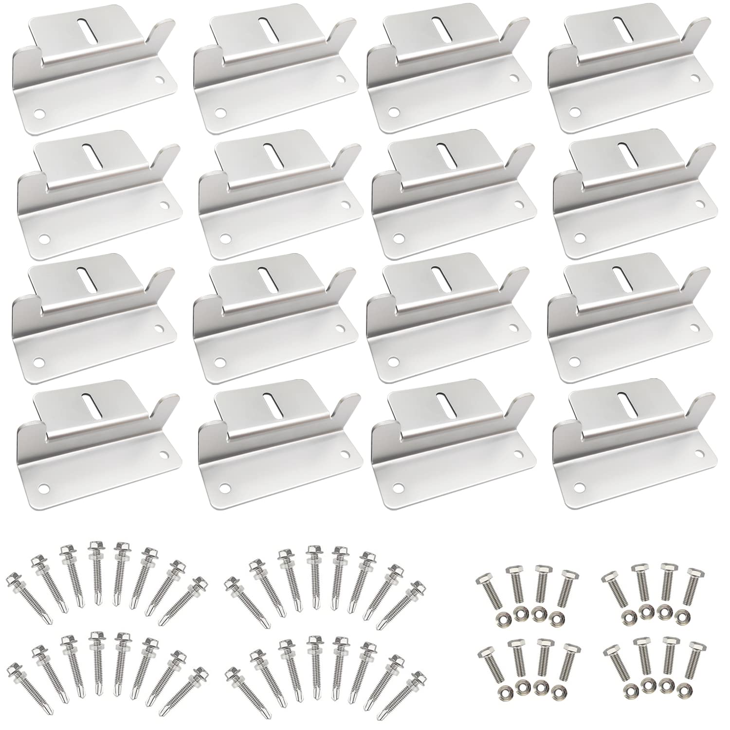 Buy Solar Panel Mounting Brackets, Roof Panels Z Bracket Kit with Nuts