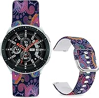 Vista 19 de Correas de reloj de dibujos animados compatibles con Samsung Galaxy Watch 1.811 in/Galaxy Watch 3 1.772 in/Samsung Gear S3 Frontier/Classic Strap