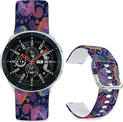 Correas de reloj de dibujos animados compatibles con Samsung Galaxy Watch 1.811 in/Galaxy Watch 3 1.772 in/Samsung Gear S3 Frontier/Classic Strap,