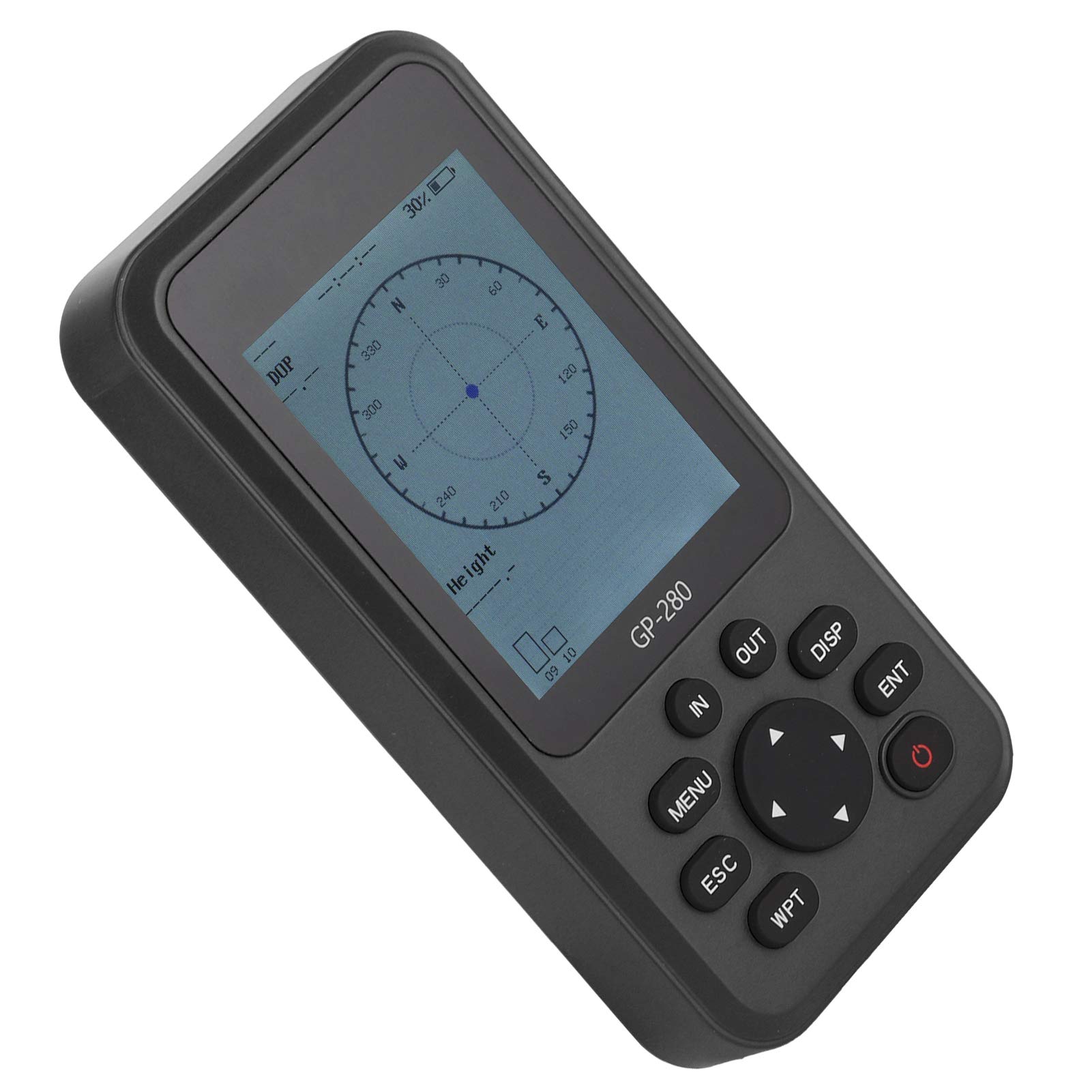 Navigatore GPS Portatile con Schermo Multifunzione, Dispositivo Impermeabile Ad Alta sensibilità per, Veicoli e attività All'aperto, Accessorio (BLACK)