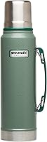 Stanley Heritage Classic Vacuum Bottle with Handle 1.1 qt | Wide Mouth with Leakproof Cup Lid | Keep Drinks Hot or Cold...