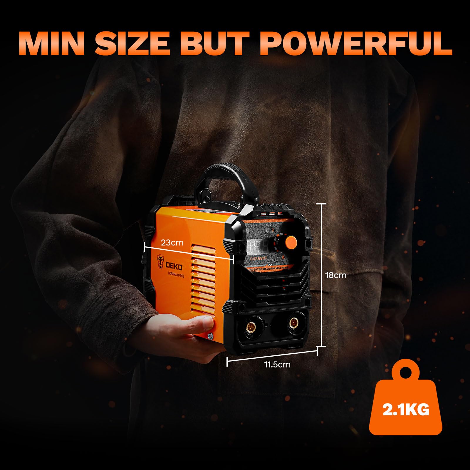 Elektroden Schweißgerät Mini Schweißgerät：DEKO 140A 220V MMA Inverter Schweissgerät für Home Repair, Metallschweißen,DIY,Tragbare Schweißgeräte für Schweißer