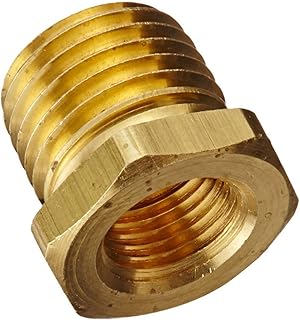 Bushing Fitting Pipe BSPP 1/4â€ Male to 1/8â€ Female Gauge Adapter Brass