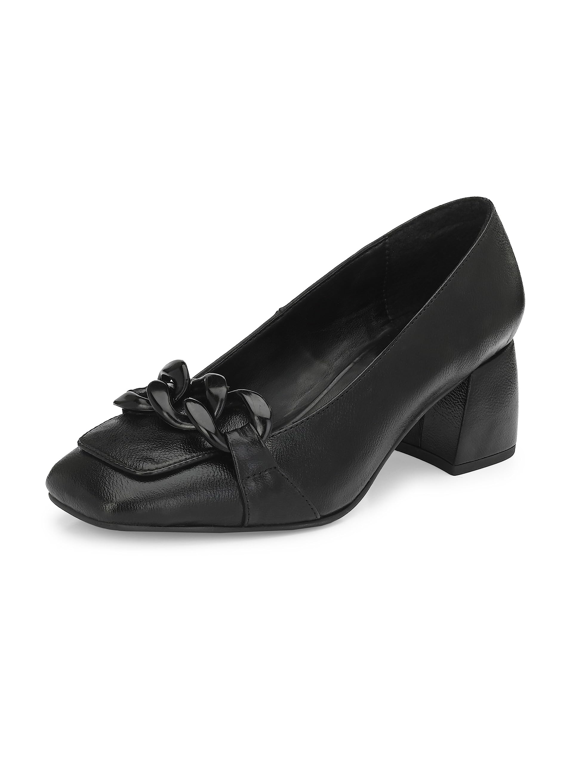 EL PASO Black Leather Latets Office Wear Bellies Block Heels Sandal for Women - 5 UK (B0C9MMJNC7) Amazon Price History, Amazon Price Tracker