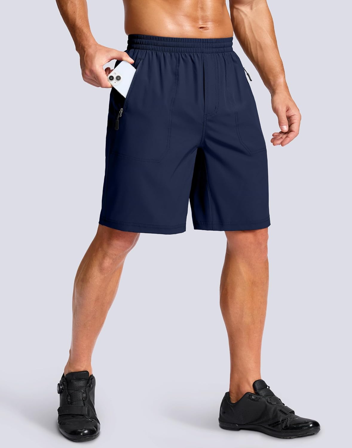 Bikewa Men's Mountain Bike Shorts 4D Padded Baggy Bicycle Biking Riding Lightweight Cycling Shorts with Zipper Pockets - Image 2