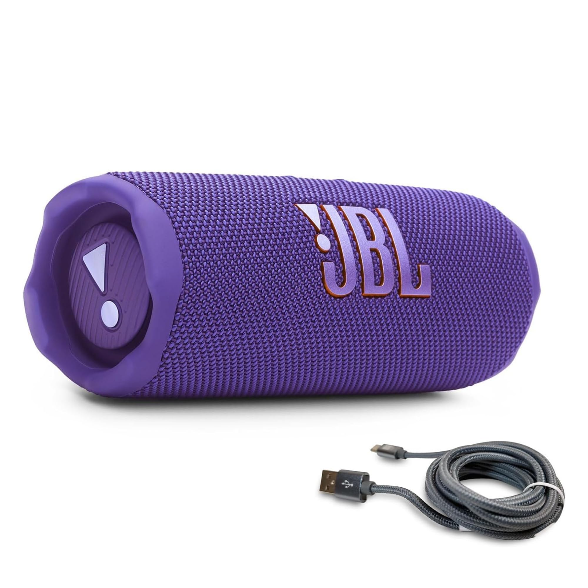 JBL Flip 7 (morado) + paquete con cable trenzado USB-C