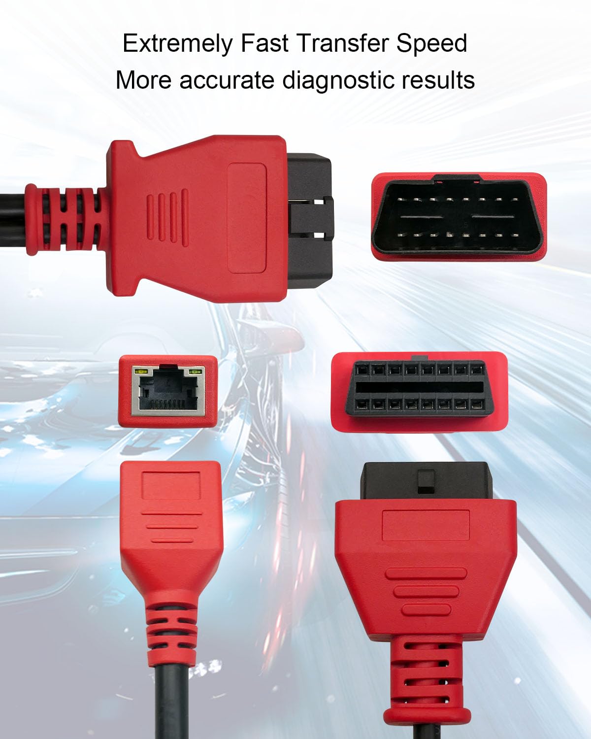 OBD2 Cavo connettore adatto per BMW Autel MaxiSYS Pro MS908P Scanner Adaptor, 16Pin Programmazione Cavo Connettore Scansione Strumento