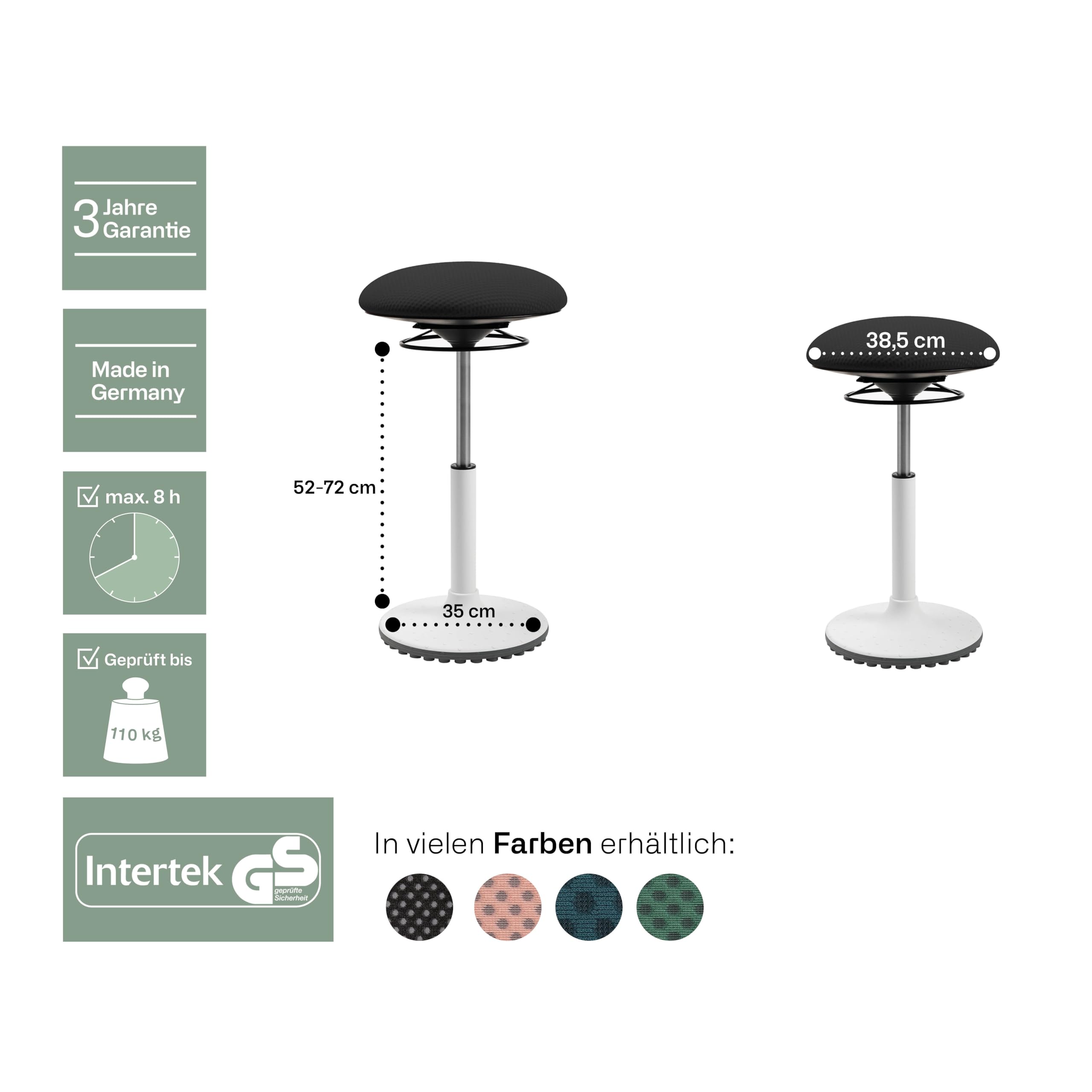 TOPSTAR Sgabello BBT Coach nero