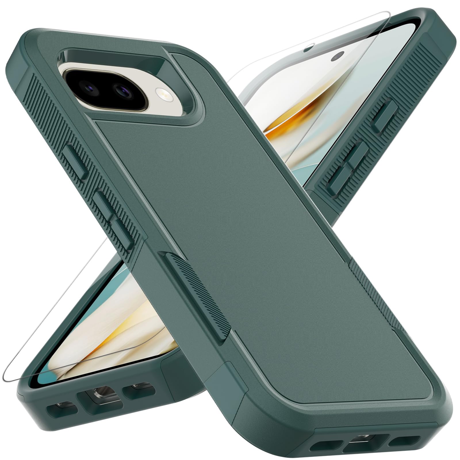 for Google Pixel 10A Case: Dual Layer Protective Heavy Duty Cell Phone Cover Shockproof R…