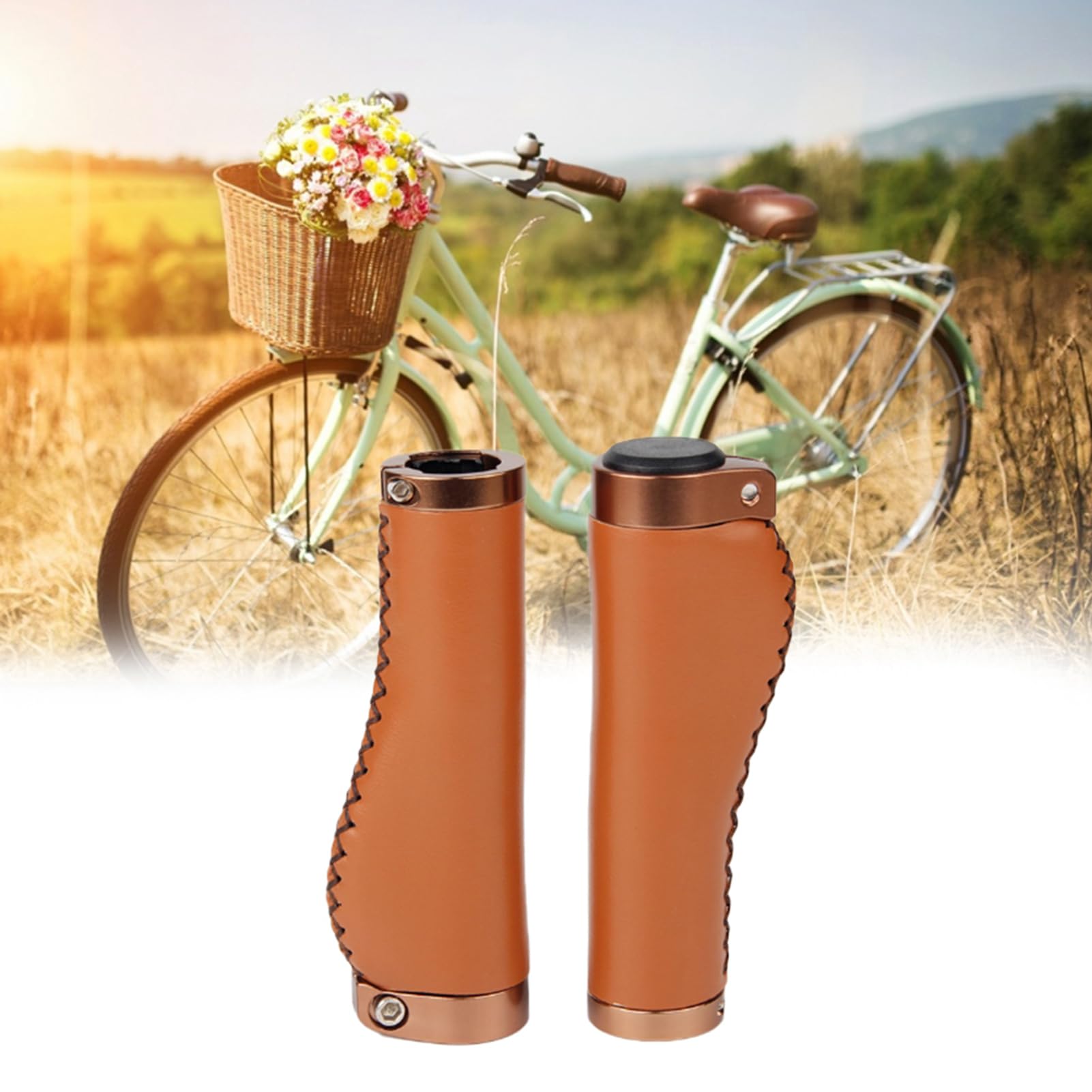 Gusti Ruban Pour Guidon De Bicyclette Cuir - Liège 200 Cm Fausto C. Guidoline Pour Poignée De Bicyclette Cuir Accessoires Vélo De Course Brun Clair