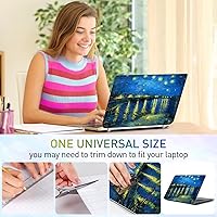 Vista 59 de Adhesivo para laptop de 12.1-15.6 pulgadas, calcomanía reutilizable universal de vinilo para laptop, protector de arte impermeable en color panal