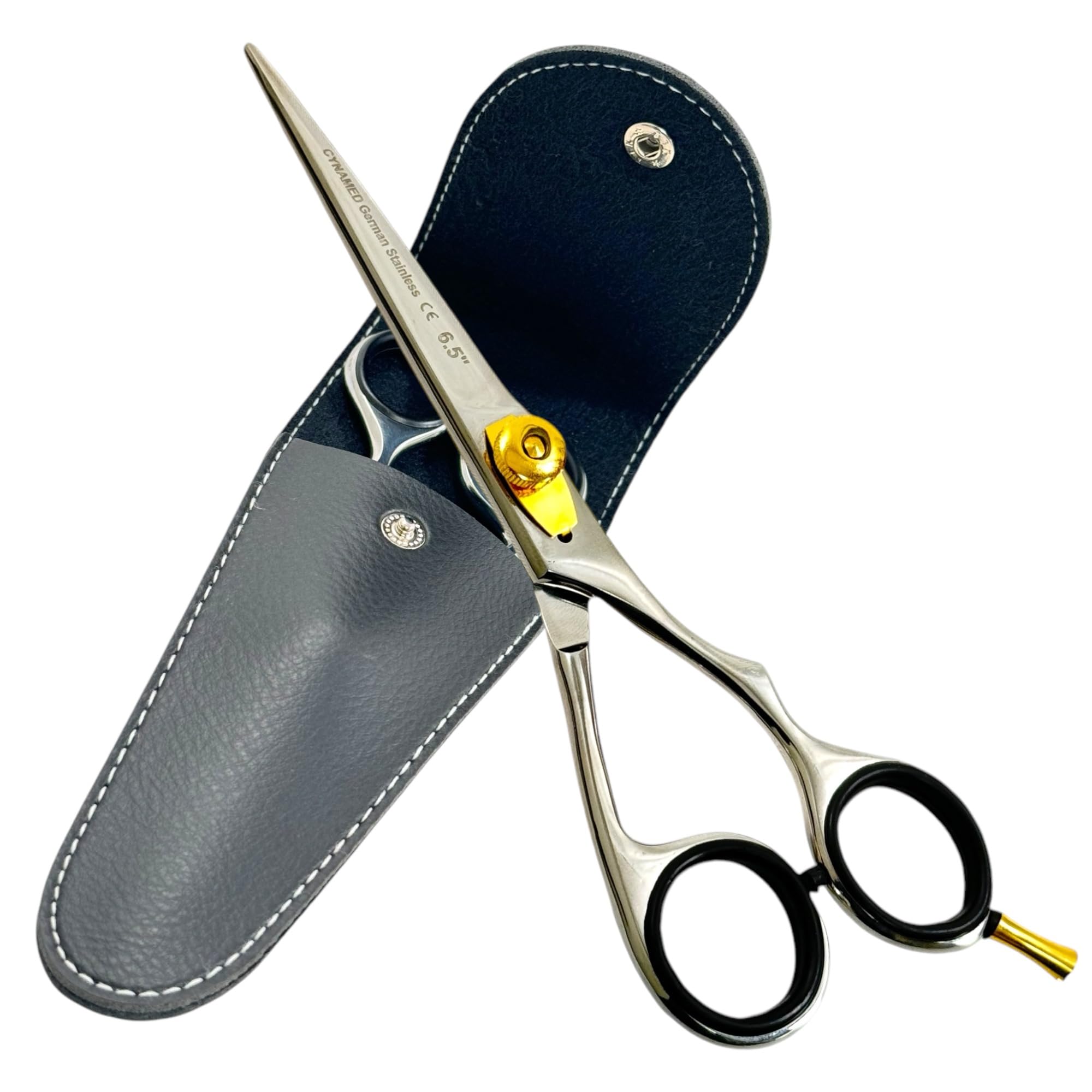 Premium Professional Barber Hair Cutting Scissors 6.5 inch Razor Edge Barber Scissors Salon Hair Cutting Shears German Stainless Steel Hair Cutting Barber Scissors, Hair Shears