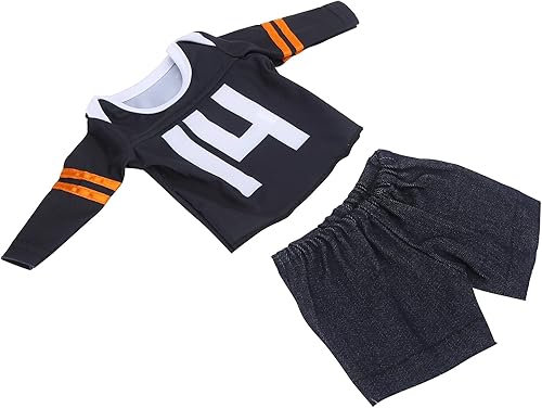 Miniatura 5 de Conjunto de ropa de muñeca de bebé Reborn de 18 pulgadas, accesorios de muñeca de bebé recién nacido, traje de muñeca de bebé a juego con camiseta y