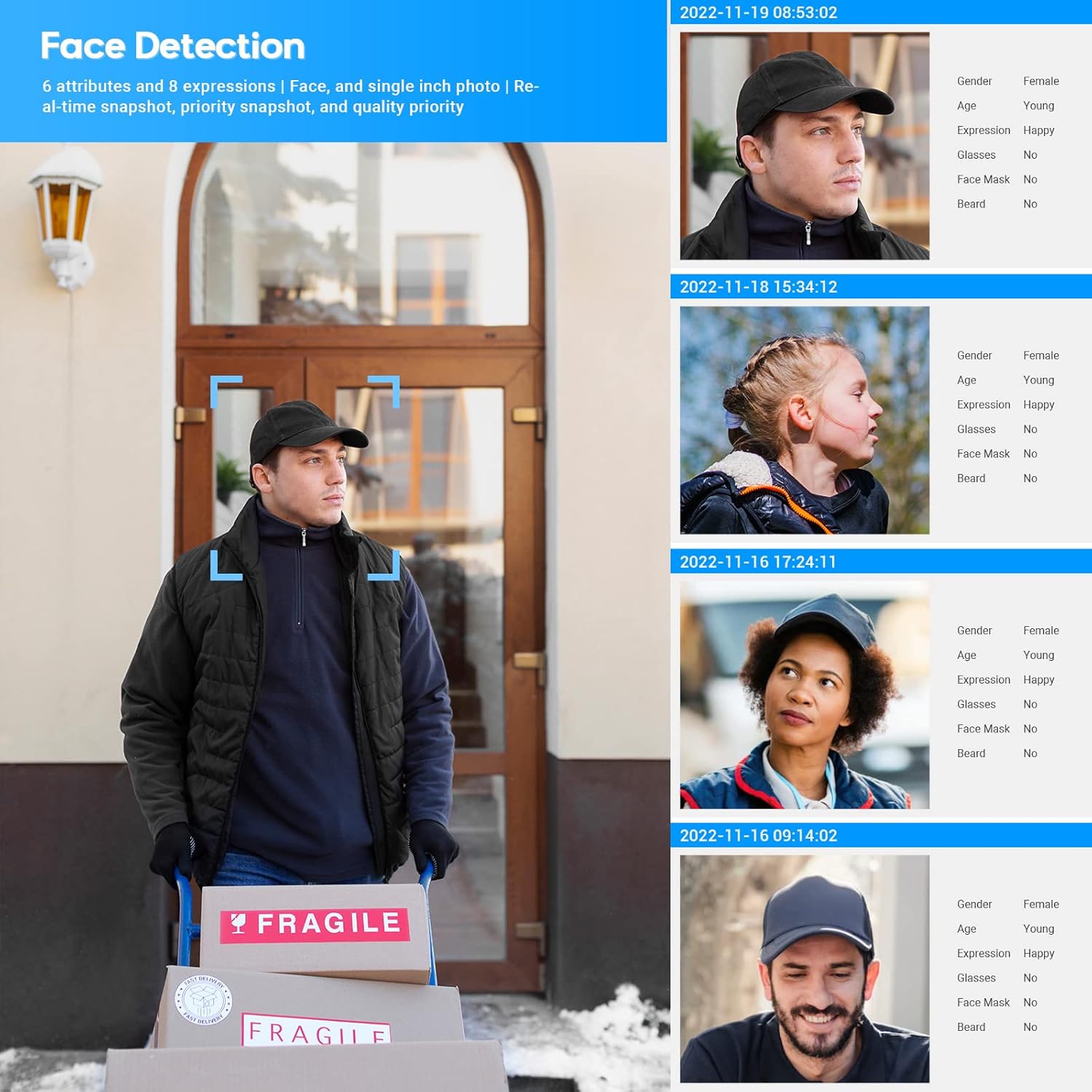 PANOEAGLE 4K 8MP Auto Tacking PTZ POE IP Camera with Face Recognition,25X Optical Zoom,240°/S High Speed,Focuses on Human and Vehicle,328ft Starlight IR,MicroSD Card Slot(Max 512G),IP66