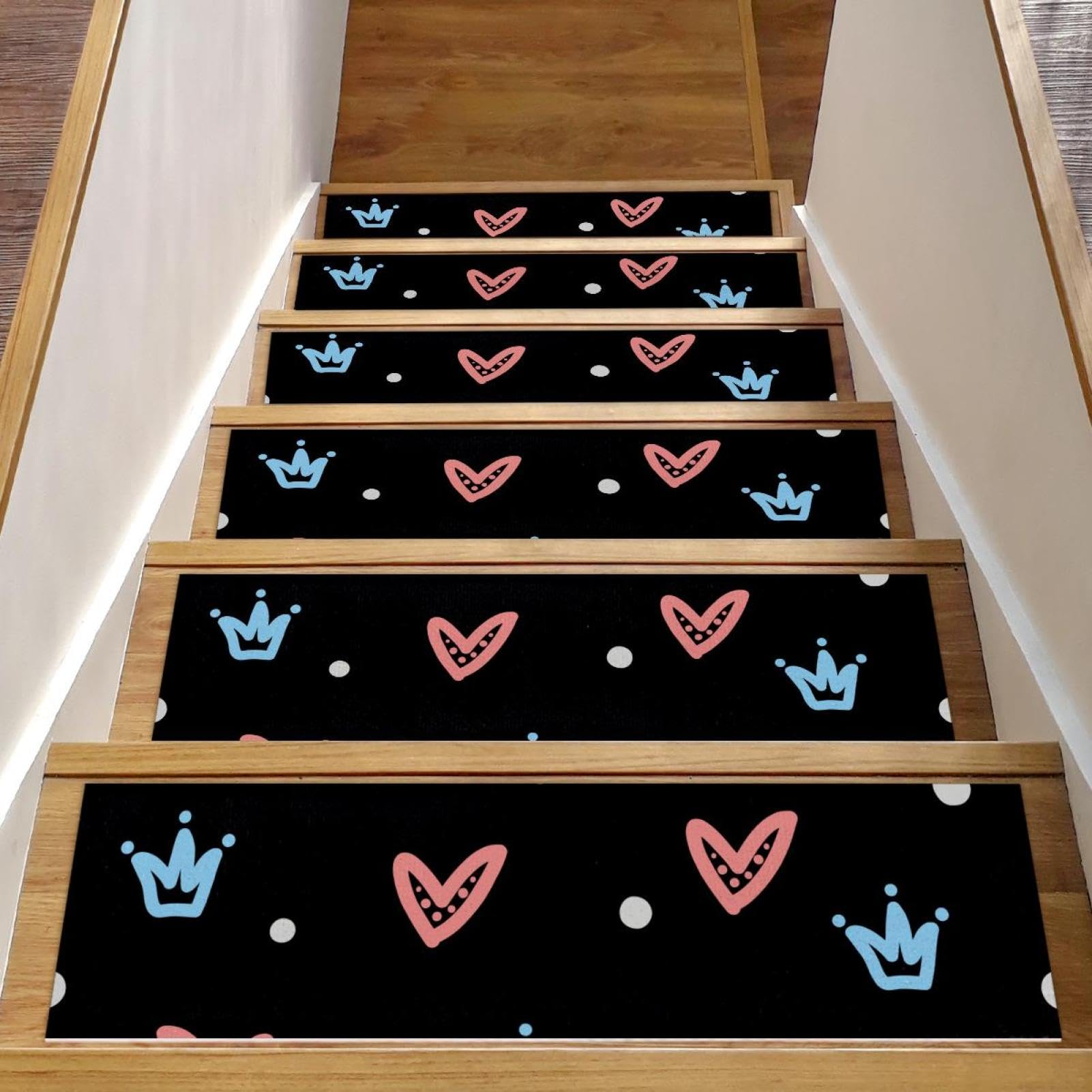 Peldaños de escalera para perros y ancianos Alfombras protectoras Cute Crown de hogar