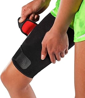 KASTWAVE Adjustable Thigh Support Brace for Men and Women Breathable Neoprene Compression Sleeve Non-Slip Design for Hamstring and Quadriceps