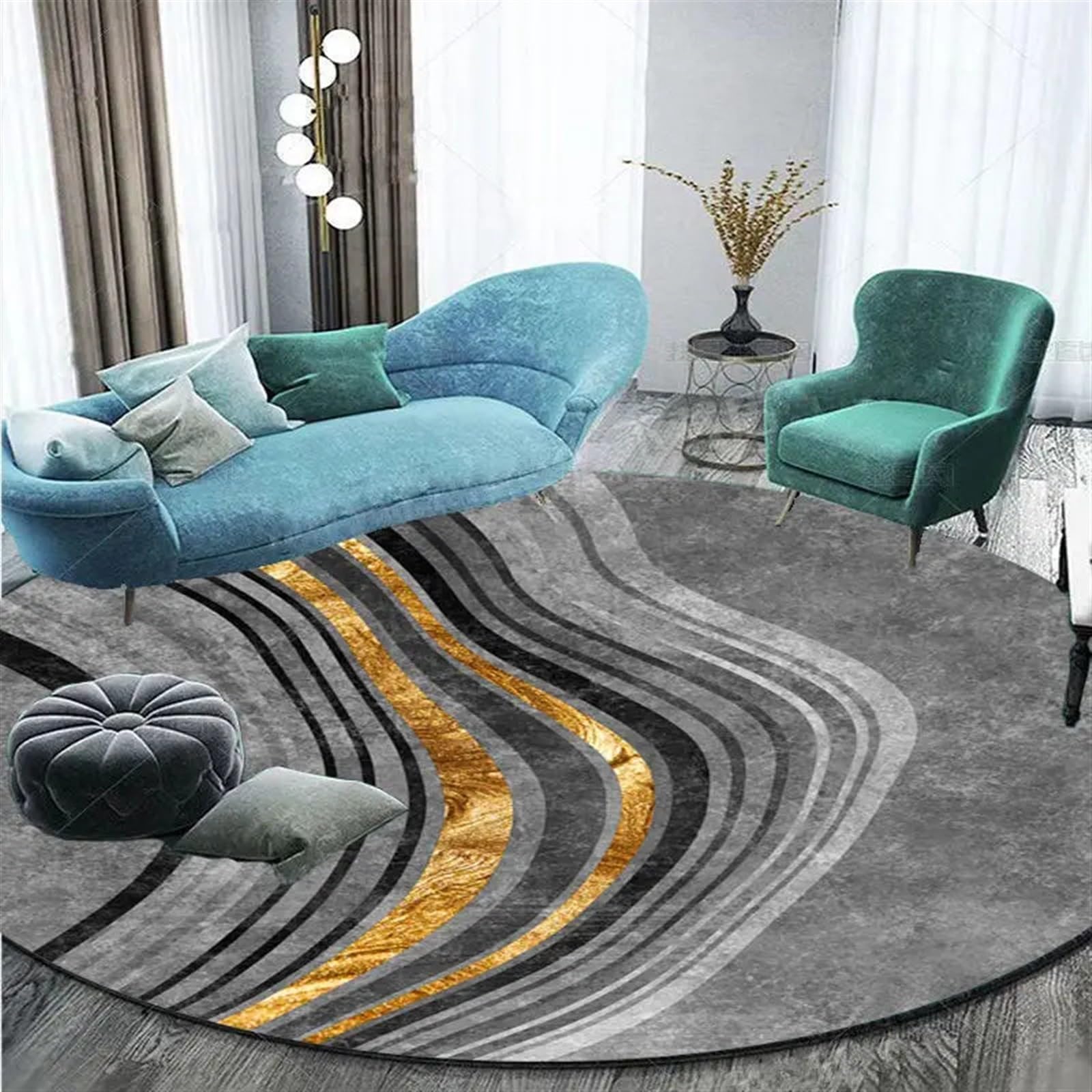 Tapis de table d'ordinateur design géométrique grand format 200cm