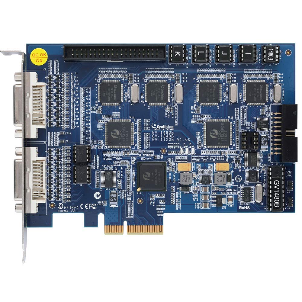 GeoVision GV-1480B-16 16 Channel DVR Video Capture Card PCI-E (x4) DVI